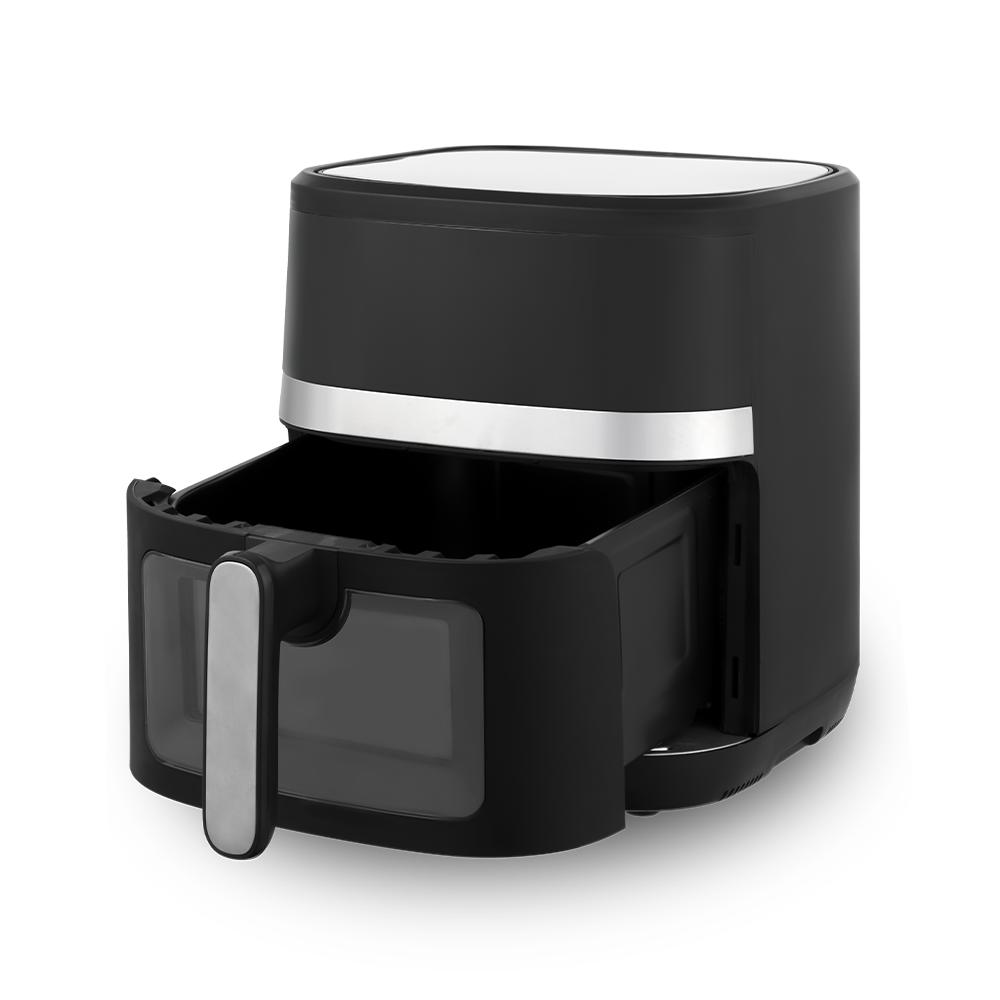 Kiiltävä valkoinen Touch Control Air Fryer